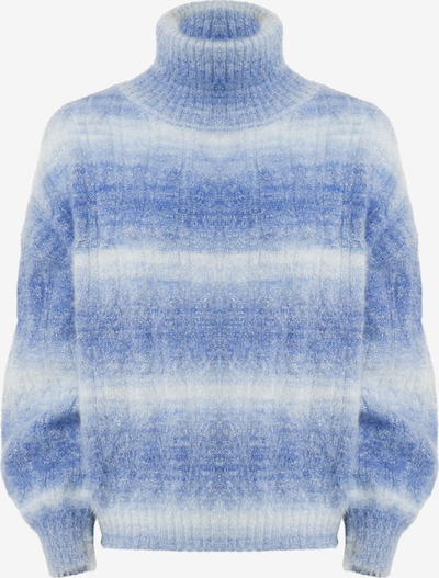 Influencer Pullover in royalblau / pastellblau, Produktansicht