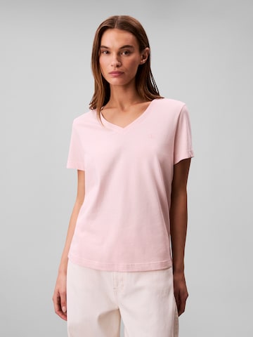 rožinė Calvin Klein Jeans Marškinėliai: priekis