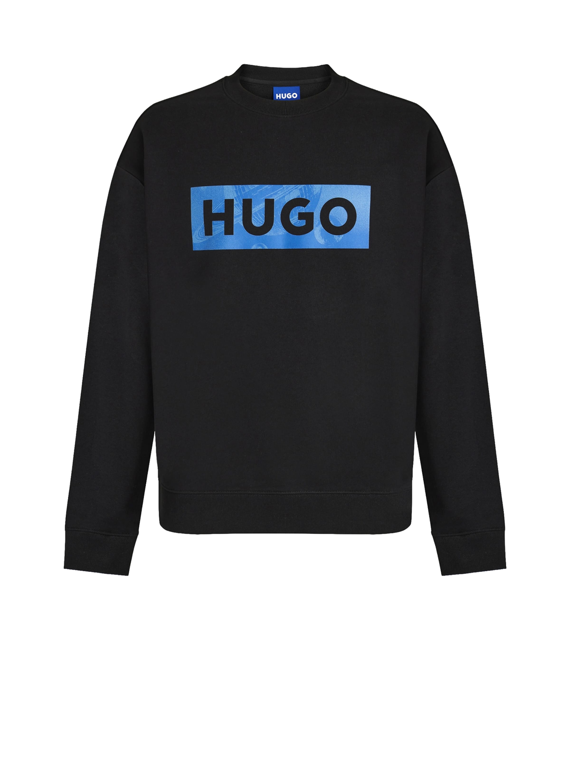 HUGO Tréning póló 'Nixalien' - fekete: elől