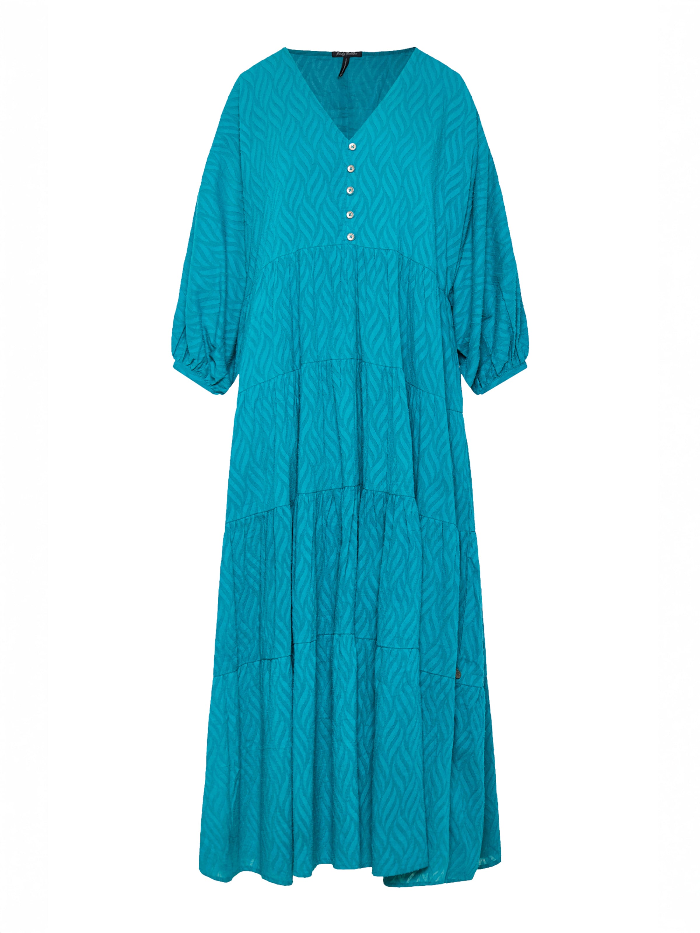 Funky Buddha Šaty – zelená: přední strana