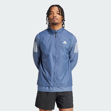 ADIDAS PERFORMANCE - Chaleco deportivo 'Own the Run' en azul: frente