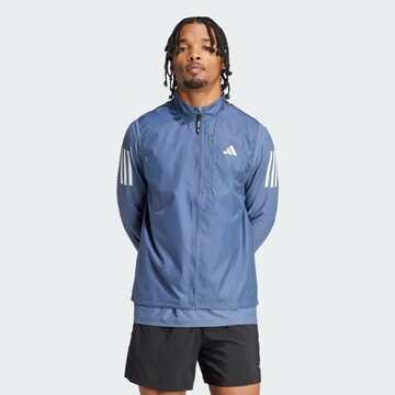 ADIDAS PERFORMANCE Sportbodywarmer 'Own the Run' in Blauw: voorkant