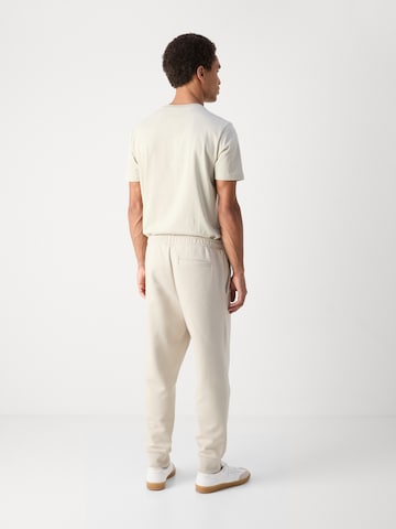 BOSS Green Tapered Broek 'Hadiko' in Beige: terug