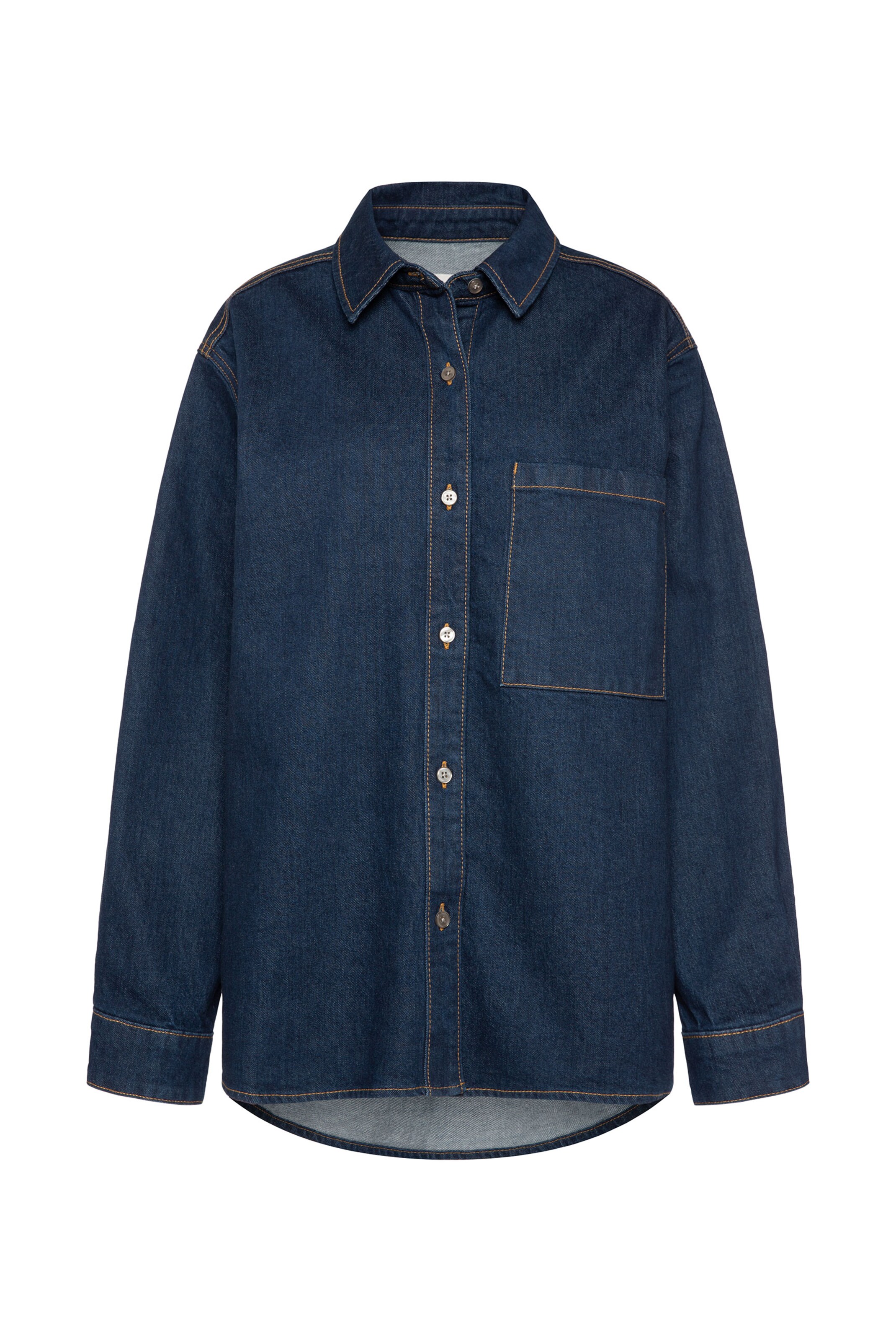 SENSES.THE LABEL Blouse in Blue: front