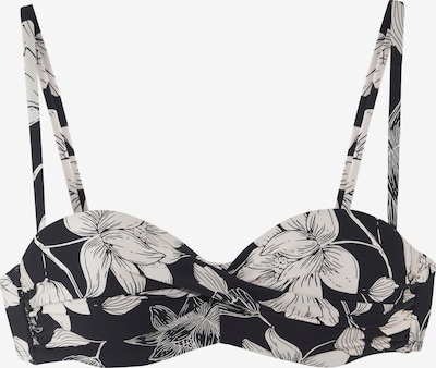 s.Oliver Bikinitoppi 'LM' värissä musta / valkoinen, Tuotenäkymä