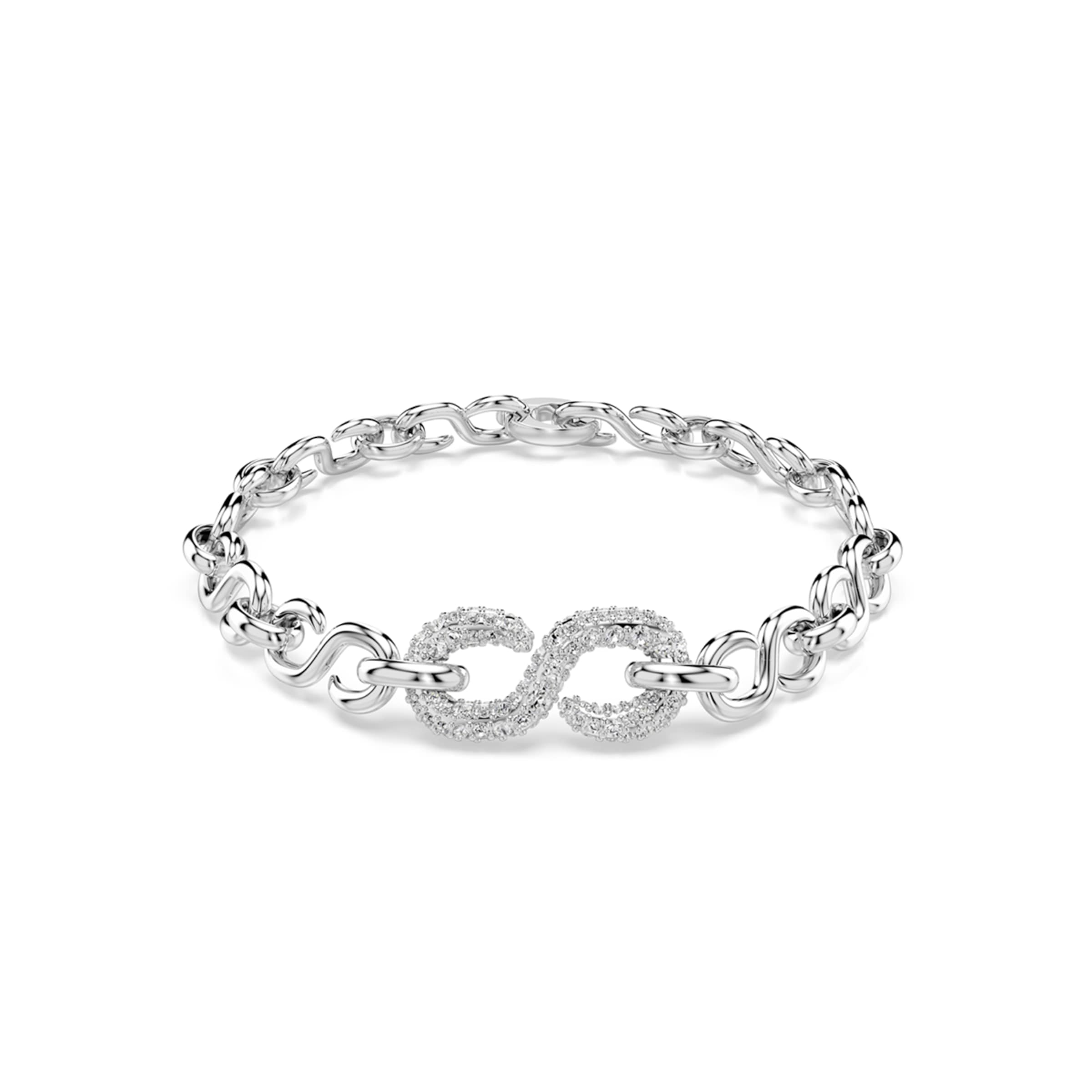 Swarovski Bracelet en One Size en argent / transparent, Vue avec produit