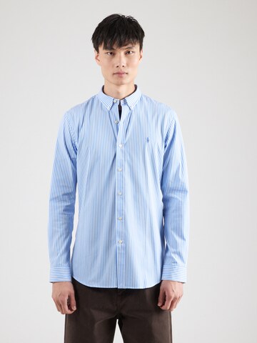 Coupe slim Chemise Polo Ralph Lauren en bleu : devant