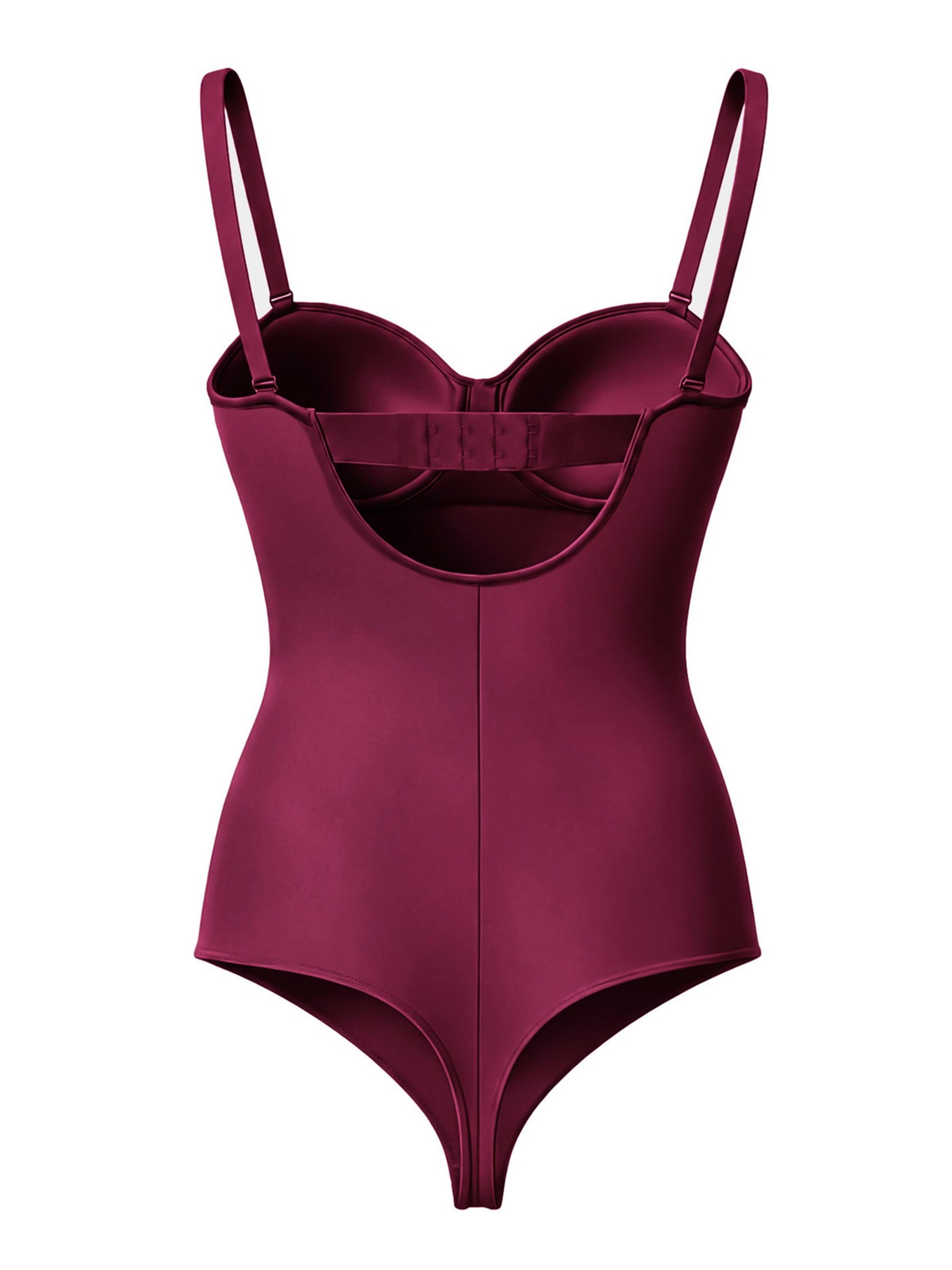 cfab - Body moldeador 'Push-Up integrierter Bodysuit mit String' en rosa