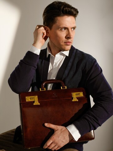 Time Resistance Briefcase 'Vendetta' in Brown