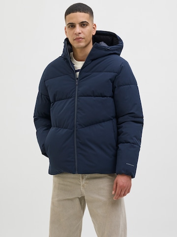 JACK & JONES Зимняя куртка 'JJGlobal' в Синий: спереди