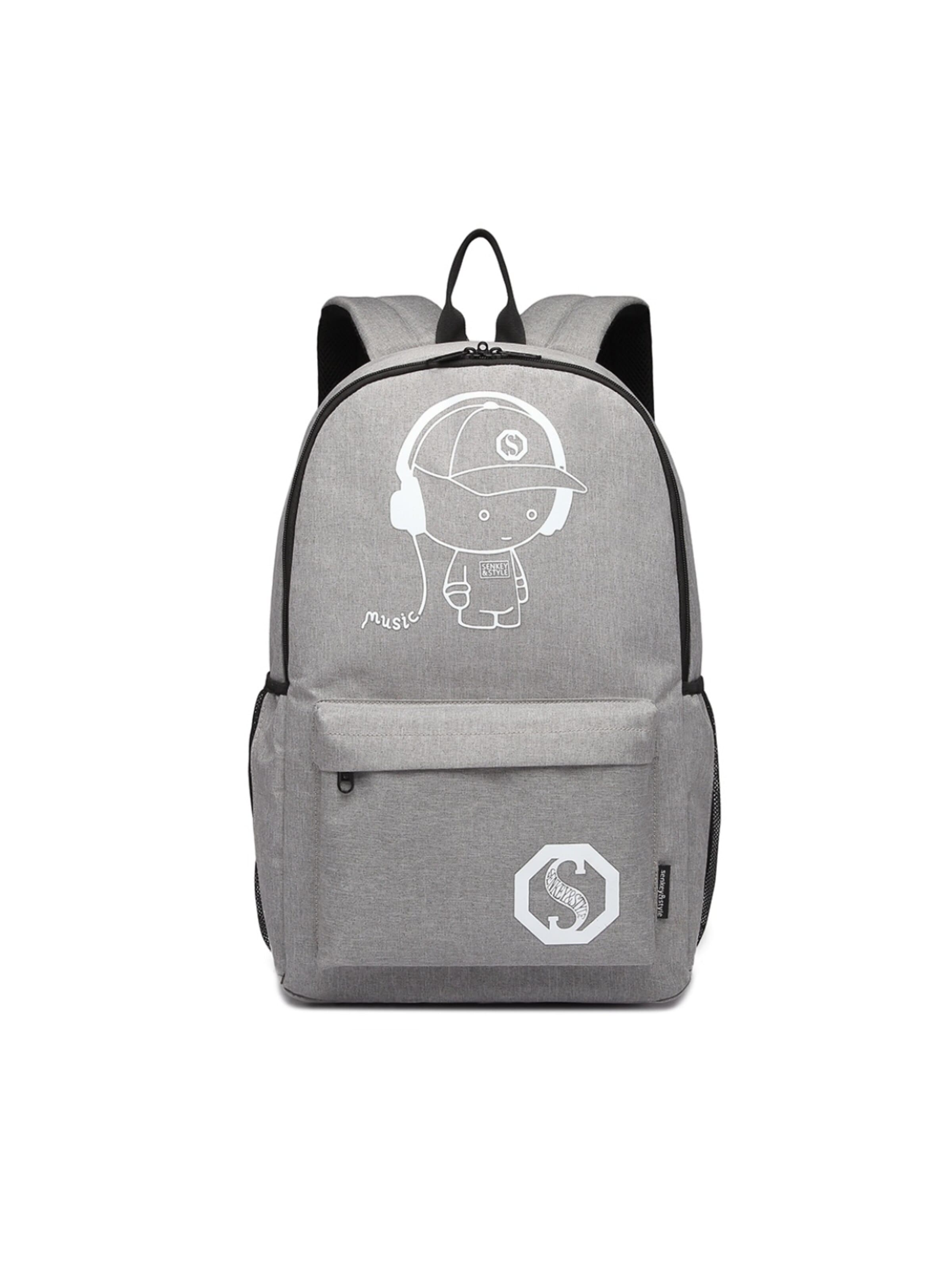 Kono Backpack in Grey: front