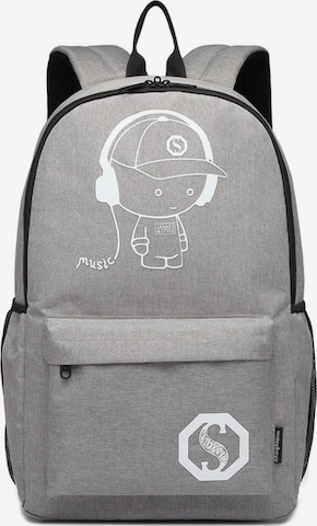 Kono Backpack in Grey: front