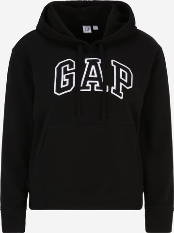 Gap Petite Sweatshirt 'HERITAGE' in Black: front