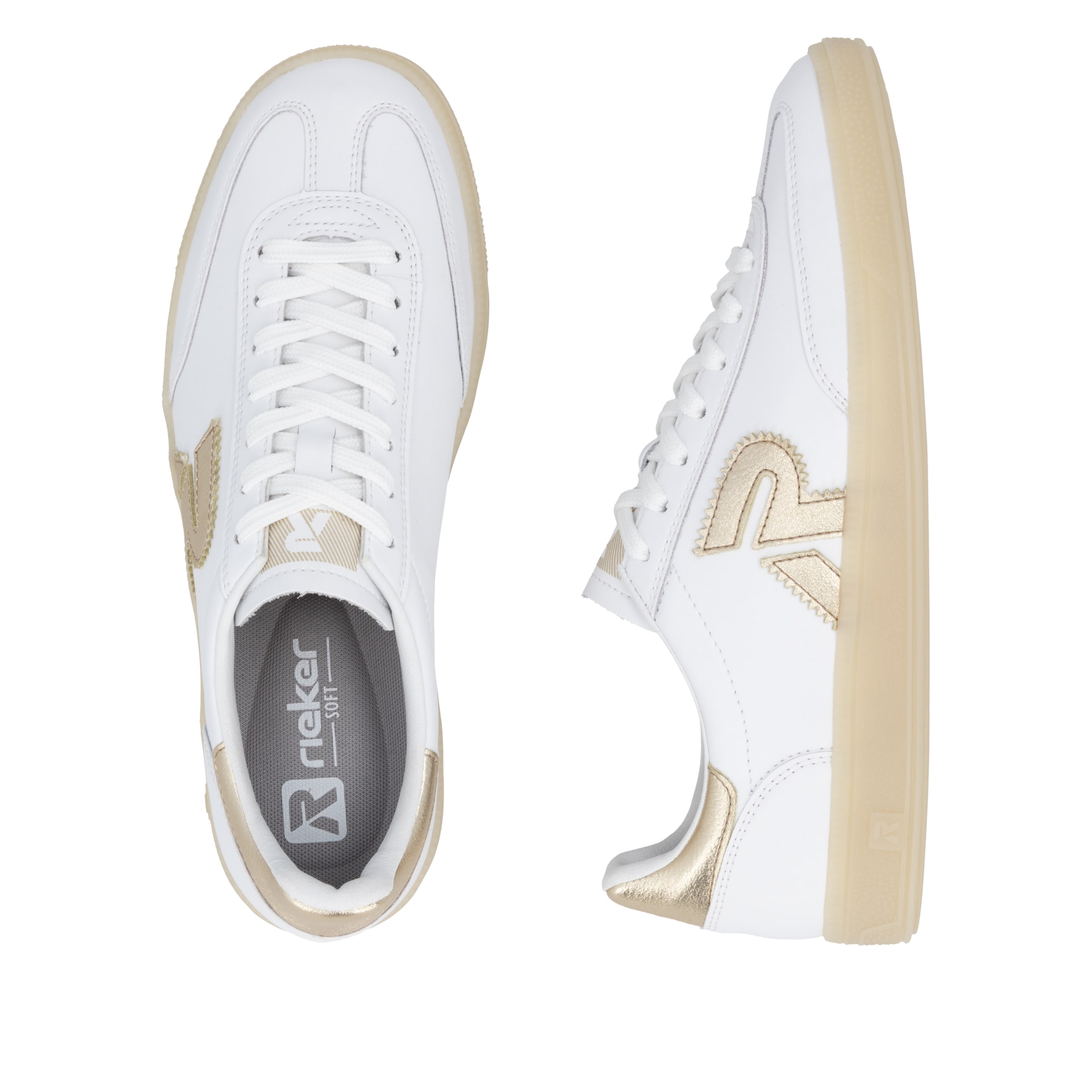 Baskets basses 'San Diego' Rieker Sport en blanc
