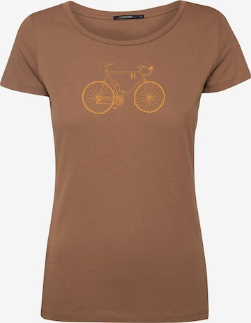 GREENBOMB T-Shirt 'Bike Classic' in Braun: Vorderseite