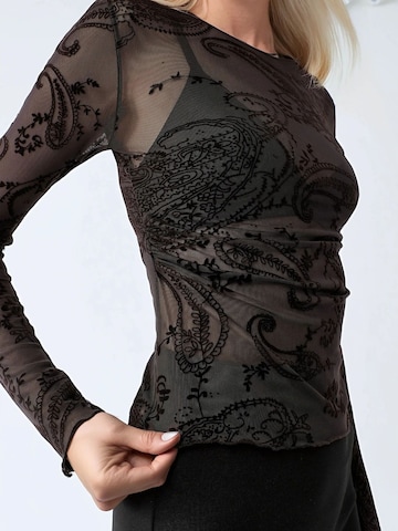 Busem Blouse in Brown