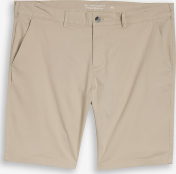 TOM TAILOR Men + Chino Pants in Brown: front