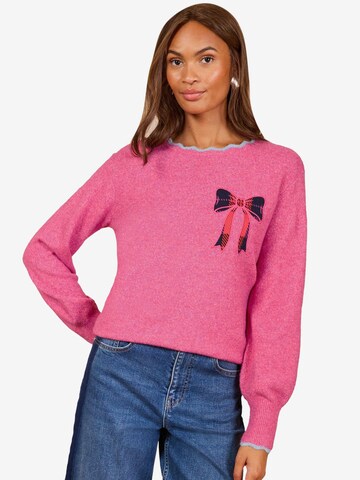 love & roses Pullover in Pink: Vorderseite
