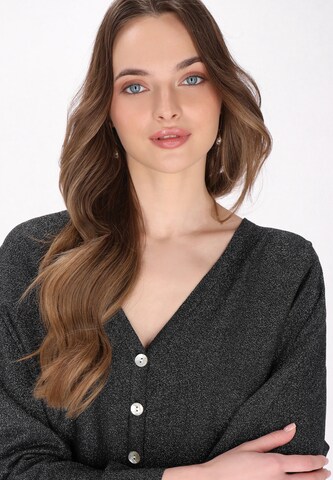 DreiMaster Klassik Вязаная кофта 'Classic Look' в Черный