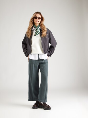 žalia sessun Plačios klešnės Kelnės su kantu 'HENDRICK'