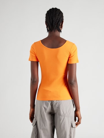 PIECES Koszulka 'KITTE' w kolorze pomarańczowy