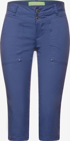 STREET ONE Slimfit Broek in Blauw: voorkant