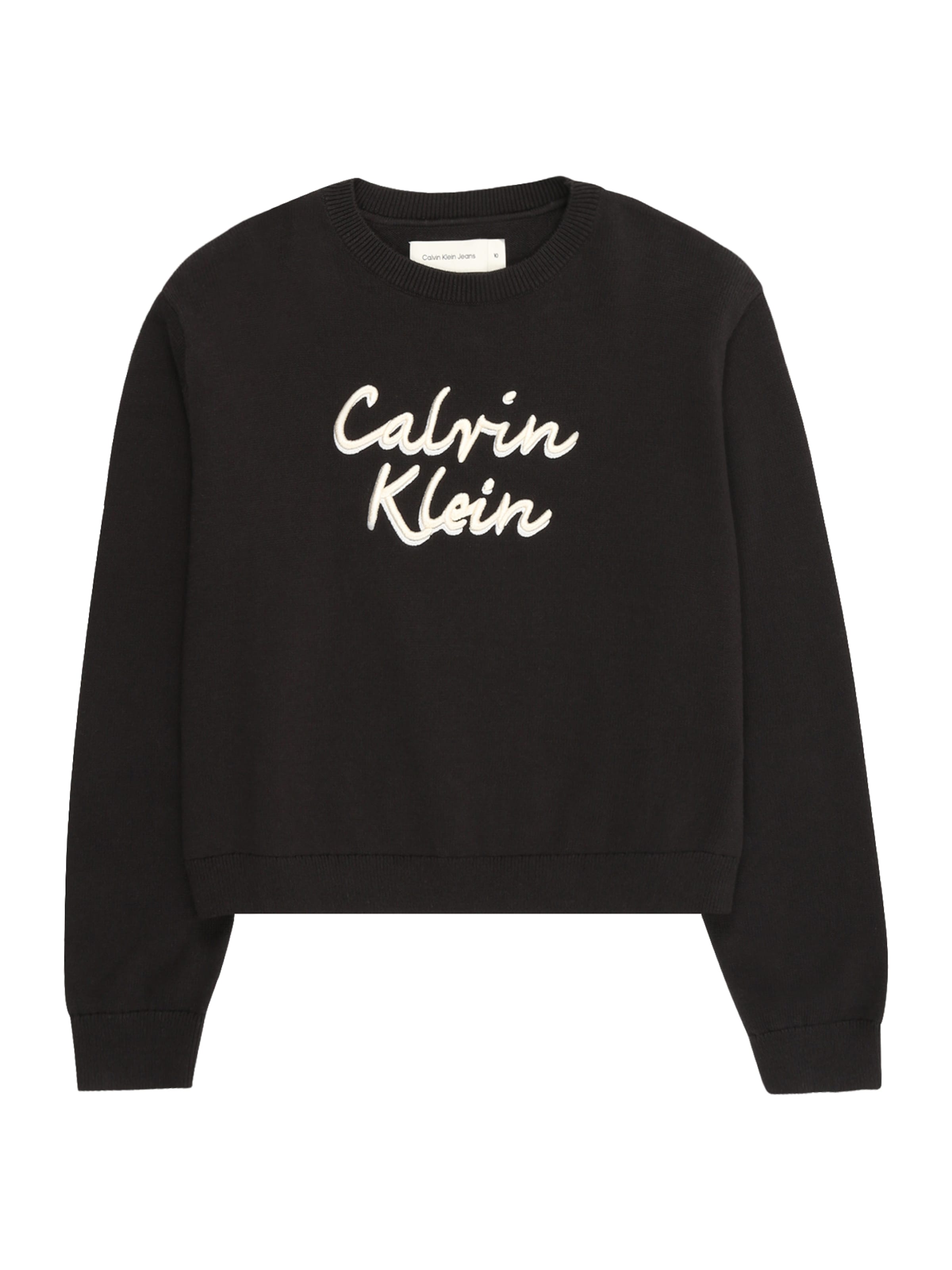 Calvin Klein Pulover | črna barva: sprednja stran