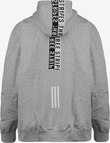 ADIDAS PERFORMANCE Athletic Zip-Up Hoodie in Grey