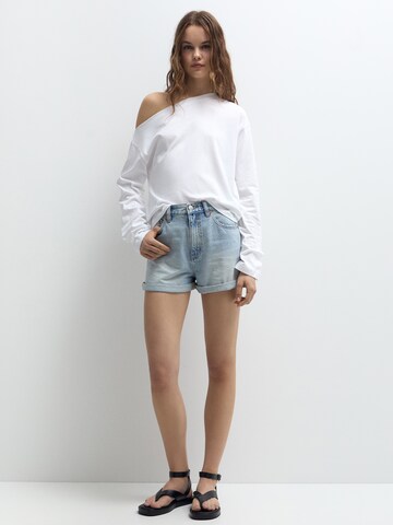 Regular Jeans de la Pull&Bear pe albastru