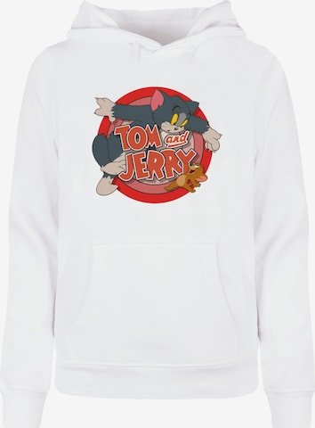 ABSOLUTE CULT Sweatshirt 'Tom And Jerry - Classic Catch' in Wit: voorkant