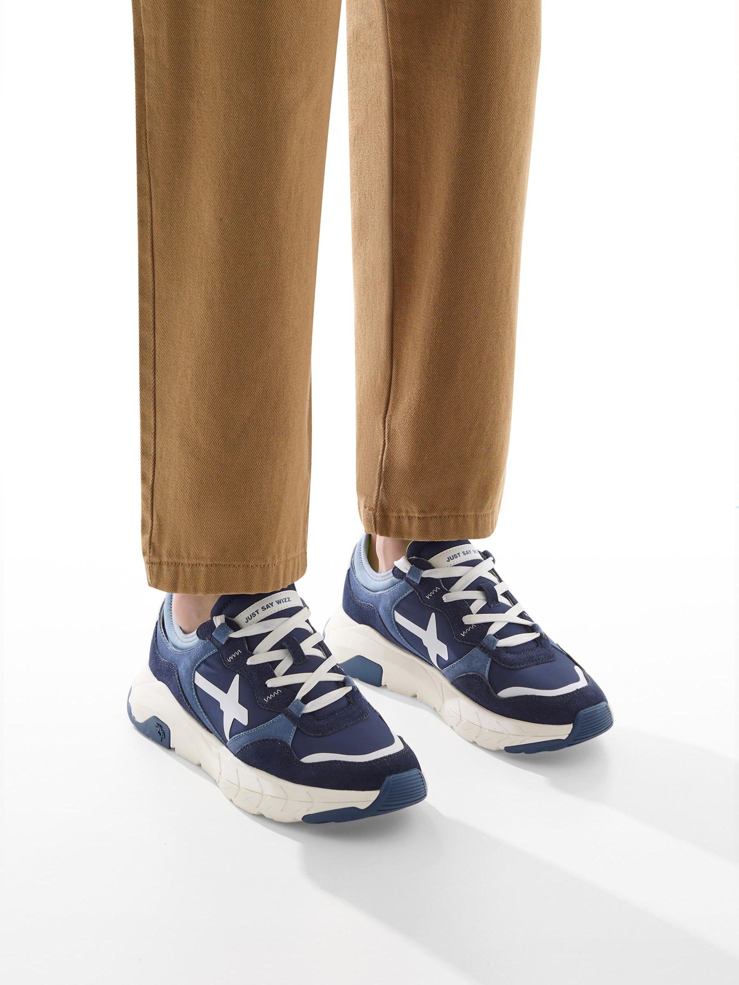 W6YZ Platform trainers 'NEXT-M.' in Blue: front