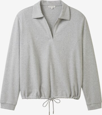 TOM TAILOR Sweatshirt in Grijs: voorkant