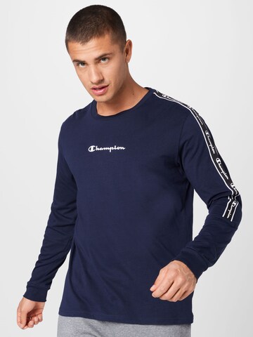 Champion Authentic Athletic Apparel Shirt in Blauw: voorkant