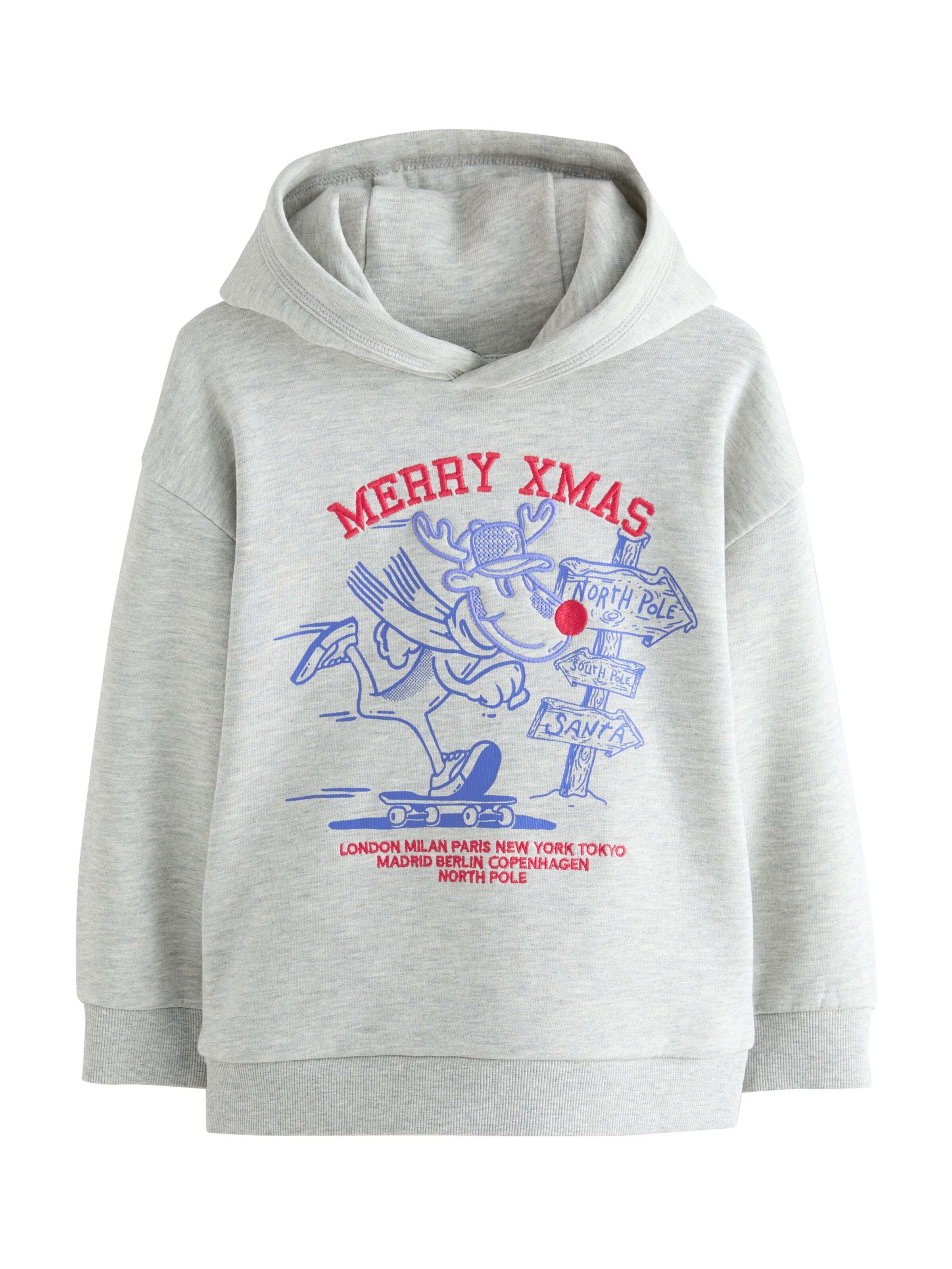 Next Mikina – šedá: přední strana