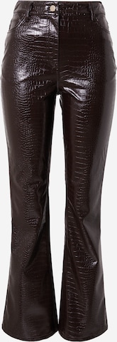 River Island Flared Trousers in Brown: front