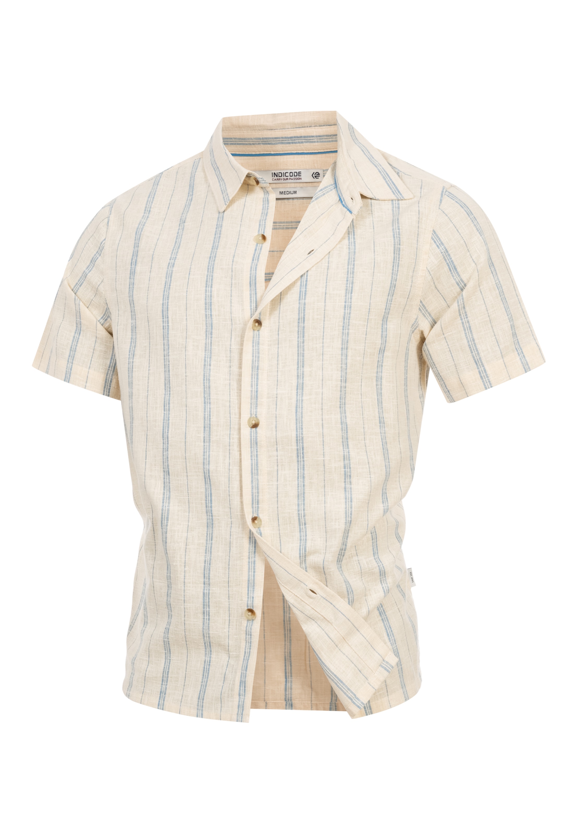 Chemise business ' INJulio ' INDICODE JEANS en beige : devant