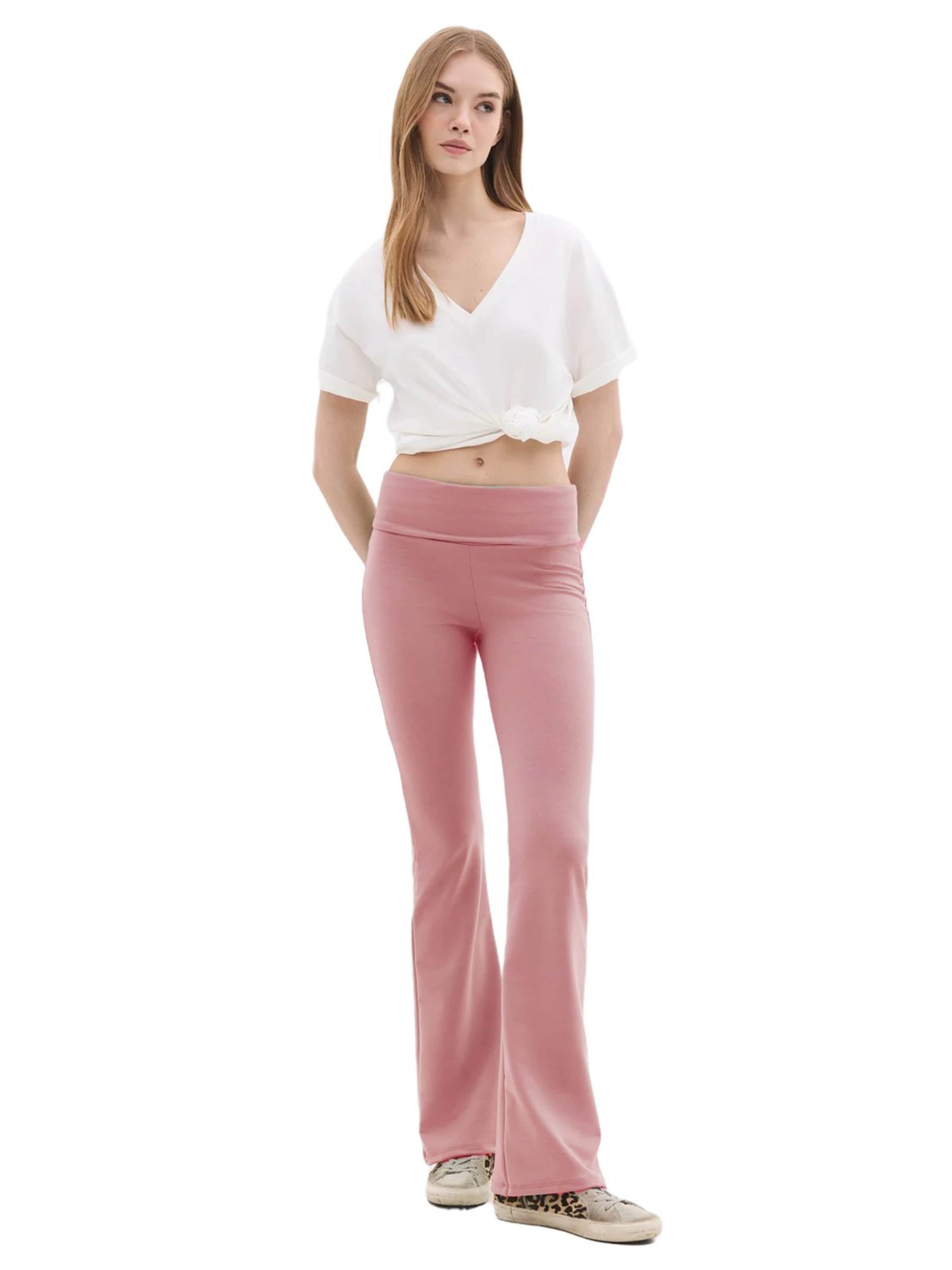 No Matter What Trousers in Pink: front