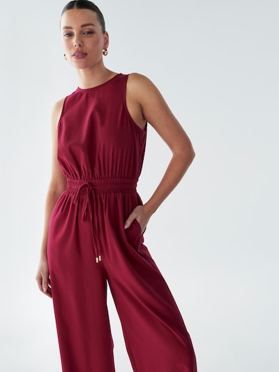 Salopeta 'Laila' BWLDR pe roșu burgundy, Vizualizare produs