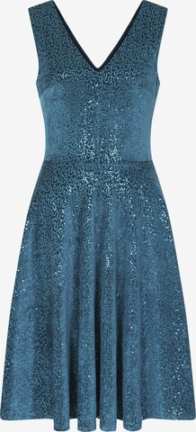 Robe de cocktail HotSquash en bleu : devant