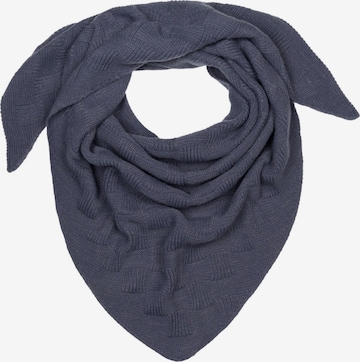 styleBREAKER Tuch 'Strick Dreiecktuch Schachbrett Strickmuster' in Grau: Vorderseite