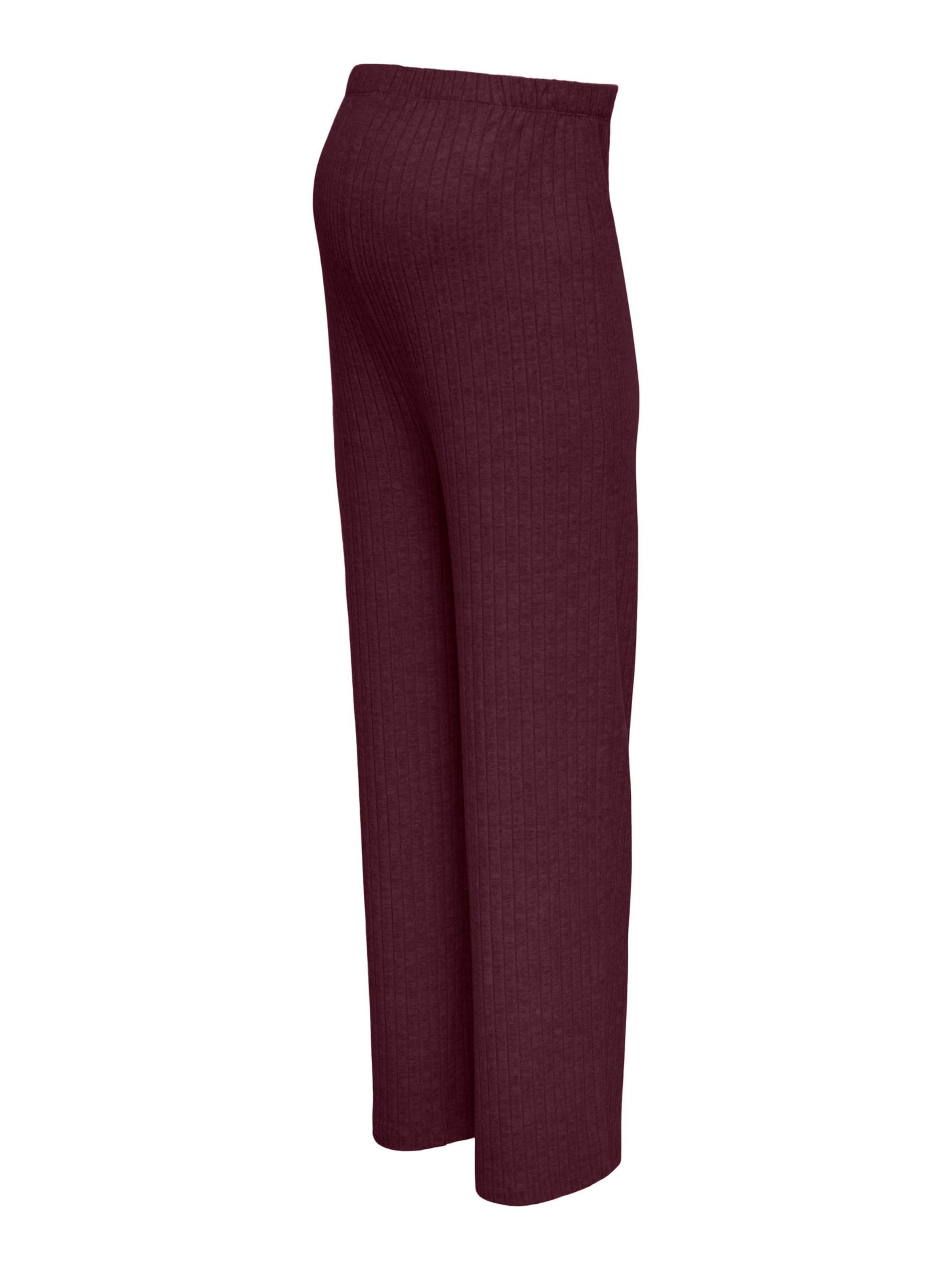 Only Maternity Wide Leg Hose 'OLMLola' in Rot