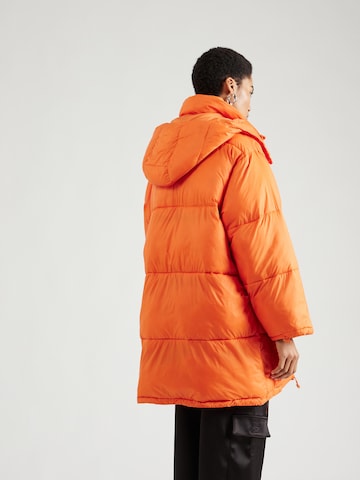 TOPSHOP Winter coat in Orange