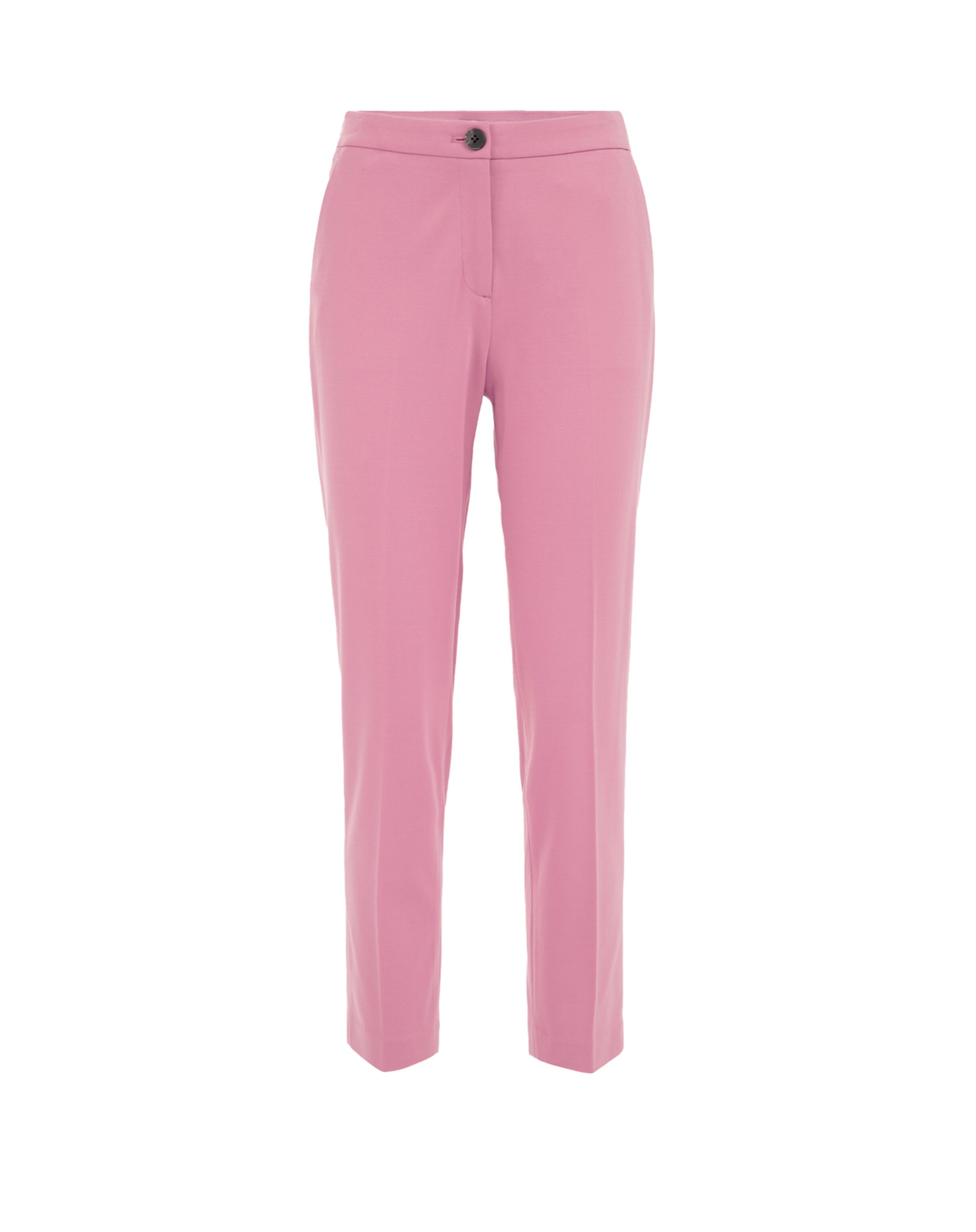 WE Fashion Alt kitsenev Viikidega püksid, värv roosa: eest vaates