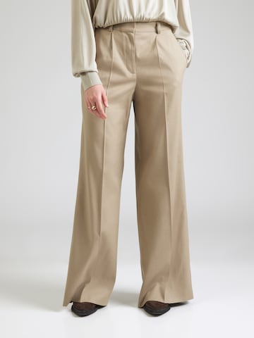 IRO Wide Leg Hose in Grau: Vorderseite