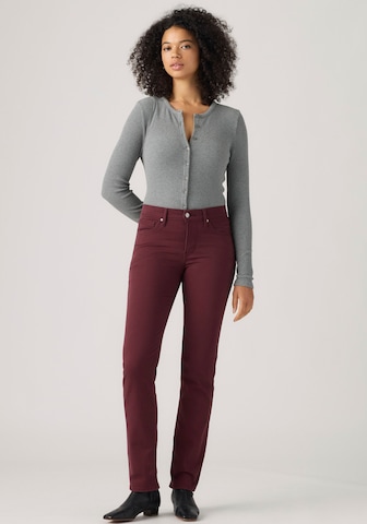 LEVI'S ® Slimfit Jeans '314 Shaping Straight' in Rot