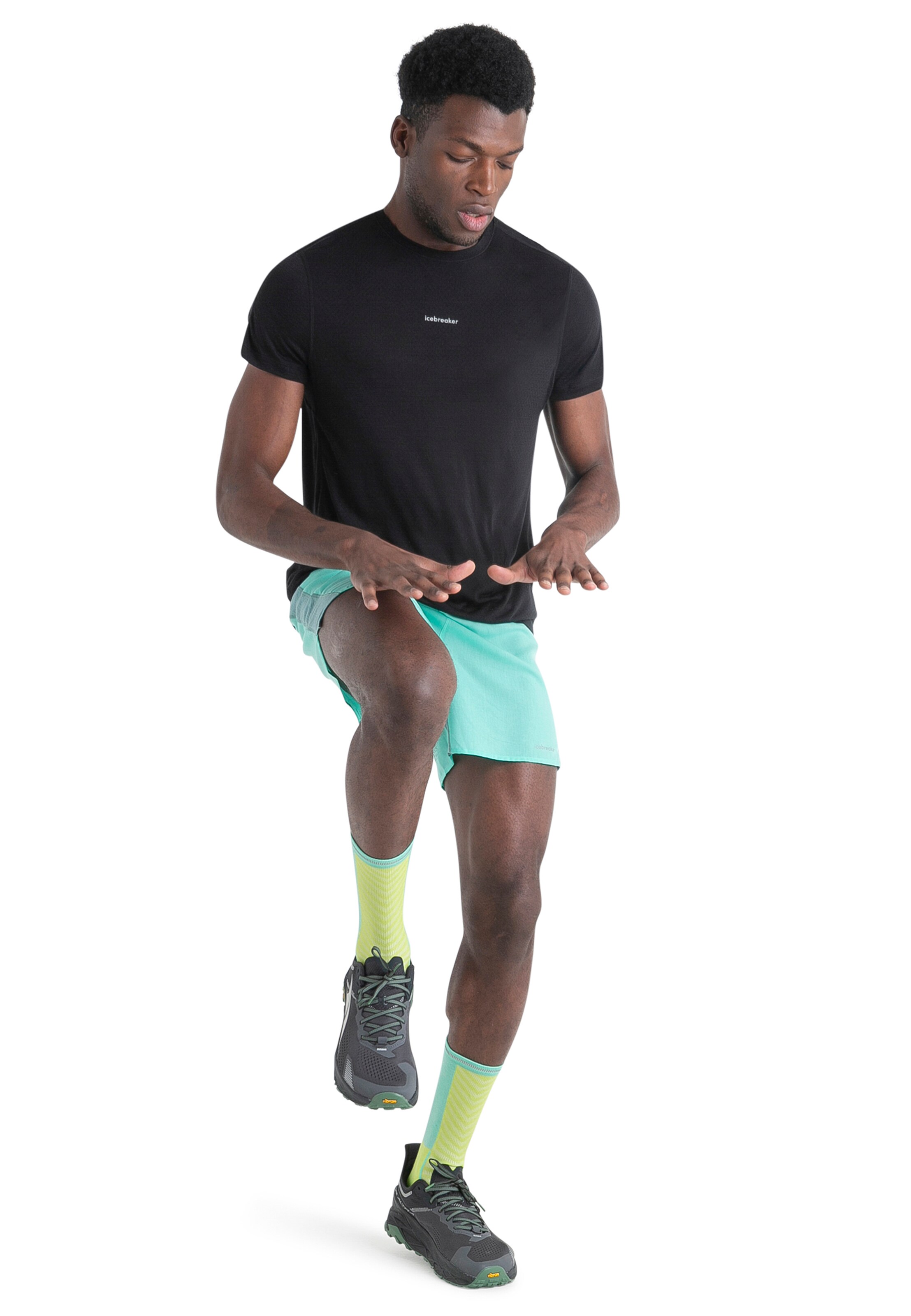 ICEBREAKER Λειτουργικό μπλουζάκι 'Cool-Lite Speed' σε μαύρο