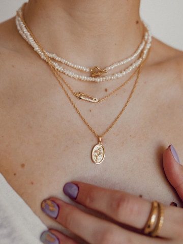 Hey Happiness Ketting 'Safety Pin Pendant' in Goud