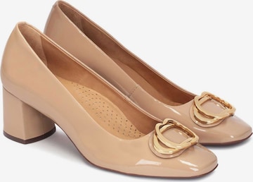 Kazar - Zapatos con plataforma en beige