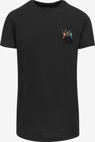 F4NT4STIC T-Shirt 'Animal Galore collection - Wizard cat' in Schwarz: predná strana