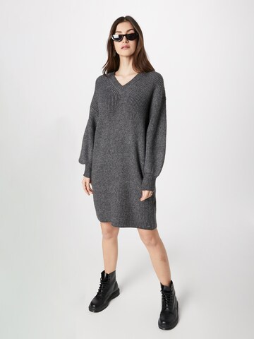 REPLAY Knitted dress 'Mesh' in Grey